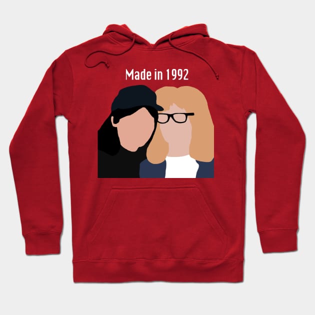 Made in 1992 Hoodie by MovieFunTime